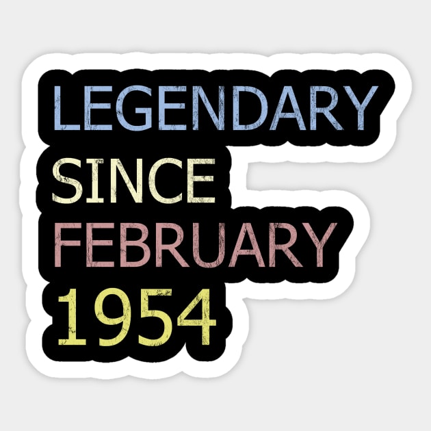 LEGENDARY SINCE FEBRUARY 1954 Sticker by BK55